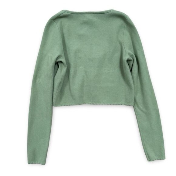 LA Hearts Sage Long Sleeve Knit Top w/Tie Front Women’s size small - Picture 2 of 9
